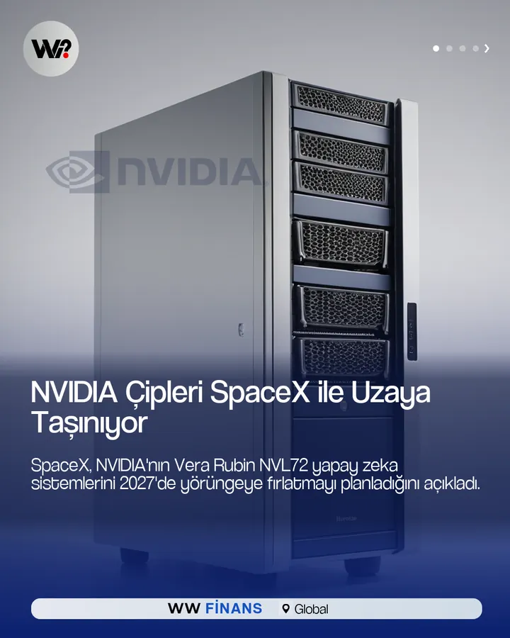 WW Finans post örneği: NVIDIA çipleri SpaceX ile uzaya taşınıyor